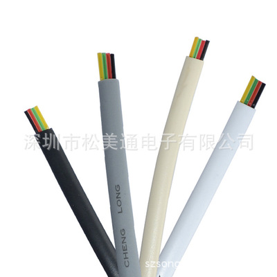 工厂直销 环保电话线RJ11-6P4C电话线 BC白色四芯电话线
